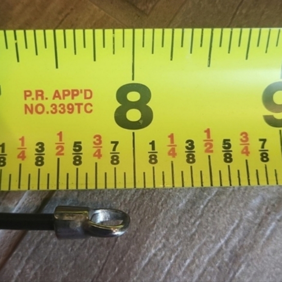 Vintage Silver Tone Beaded Black Leather Cord Bracelet, Magnetic Closure - Picture 5 of 6